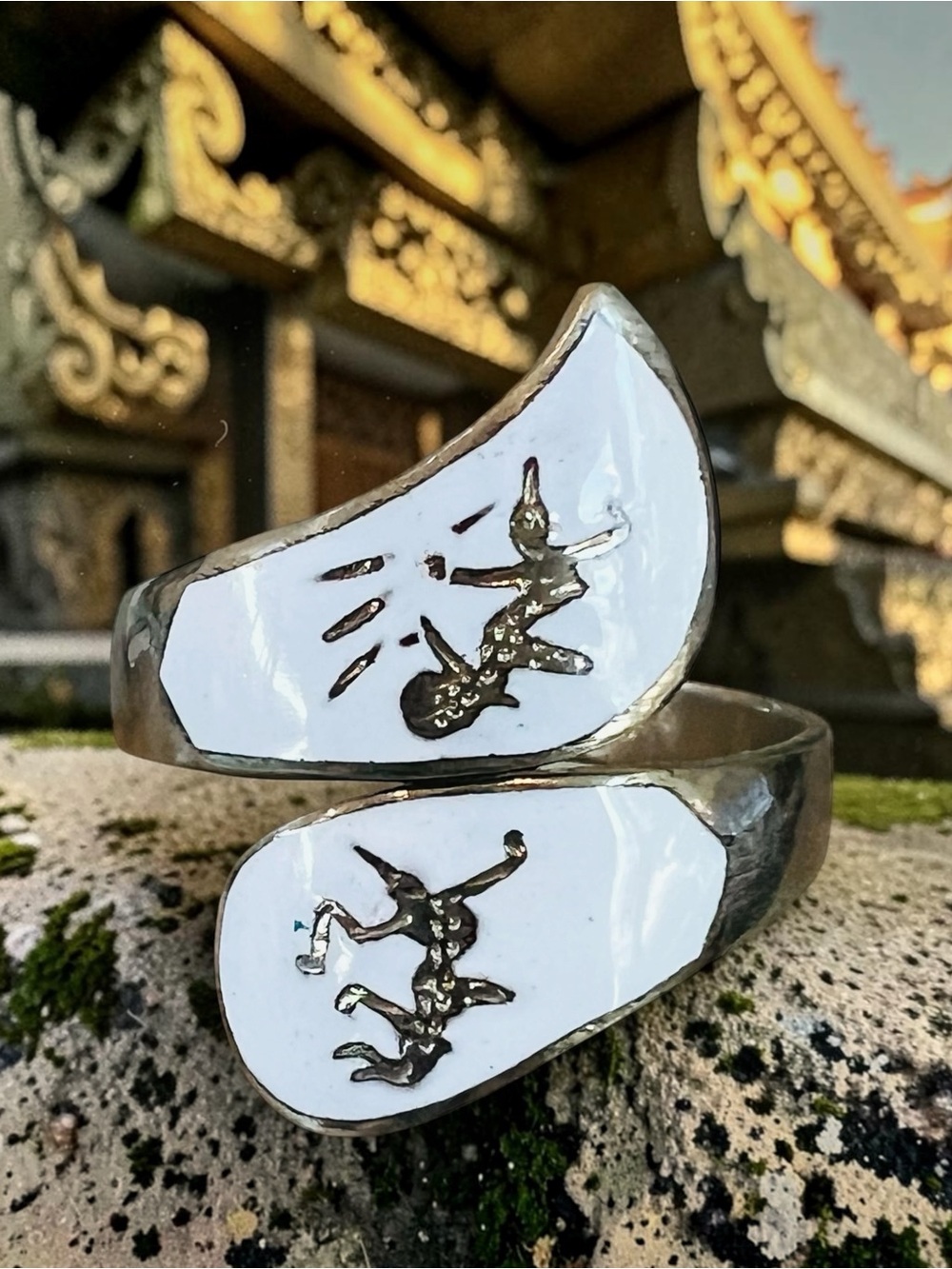 Siam Silver Plate Nieloware Adjustable Goddess Ring